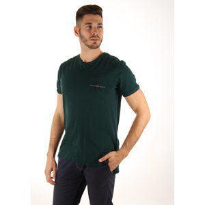 Calvin Klein pánské tmavě zelené tričko - XXL (367)